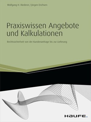 cover image of Praxiswissen Angebote und Kalkulationen--inkl. Arbeitshilfen online